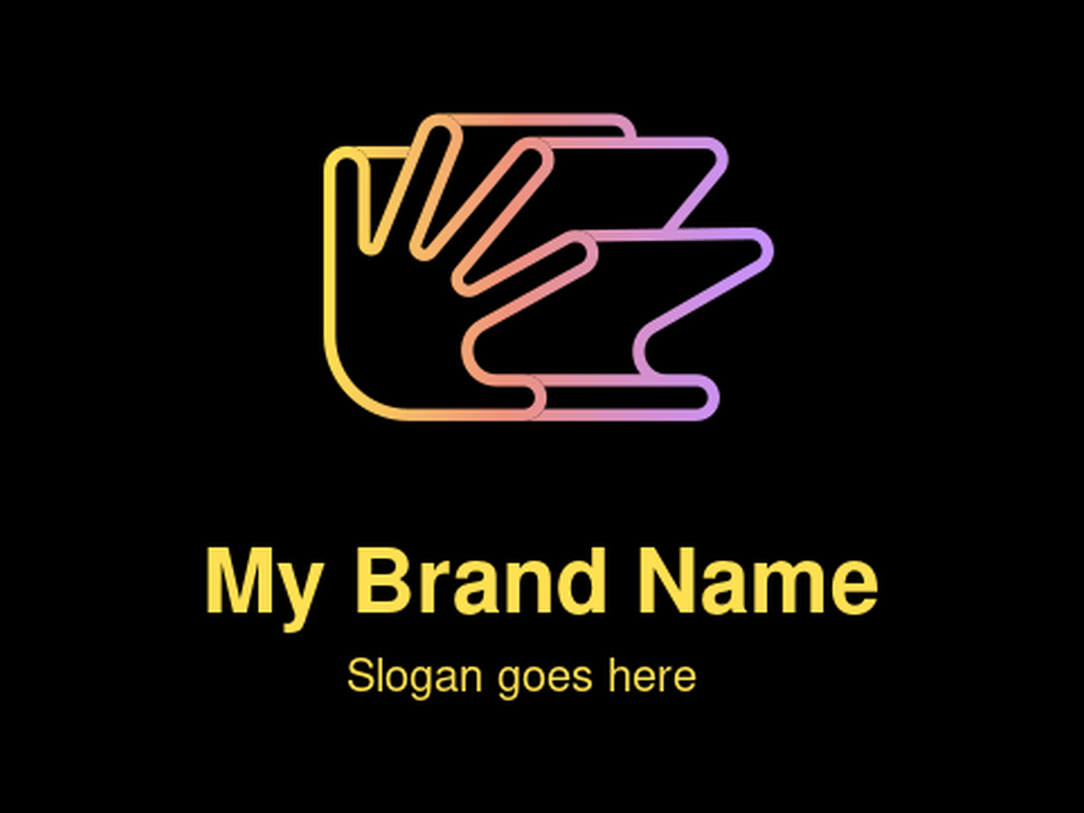 A Vibrant Hand and Wave Logo Design